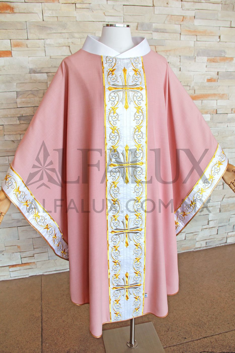 15 CARDENAL Alfalux Casulla Laterales Palo Rosa Blanco 200 (2)